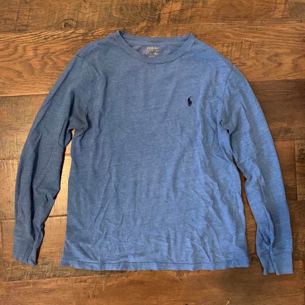 Blue long sleeve Ralph Lauren shirt